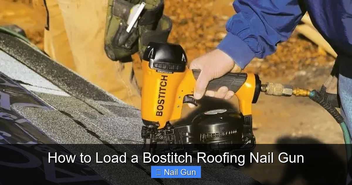 How to Load a Bostitch Roofing Nail Gun
