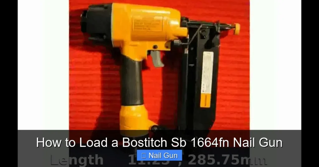 How to Load a Bostitch Sb 1664fn Nail Gun