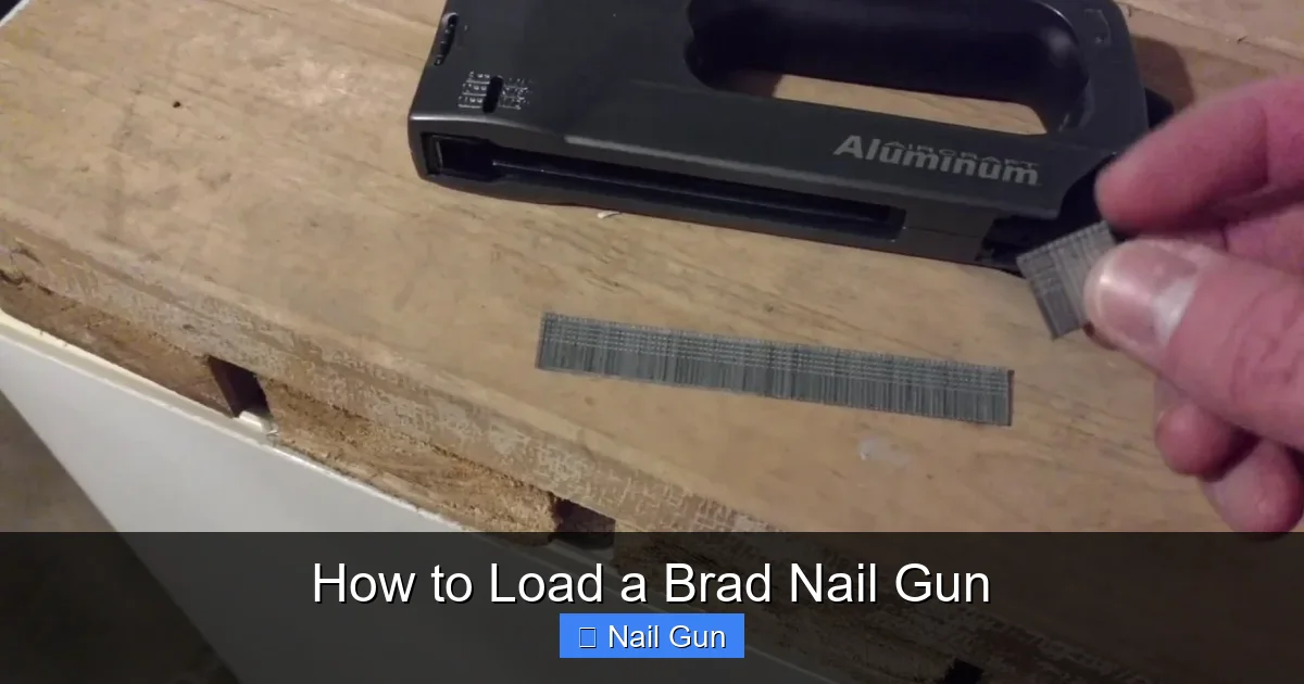 How to Load a Brad Nail Gun
