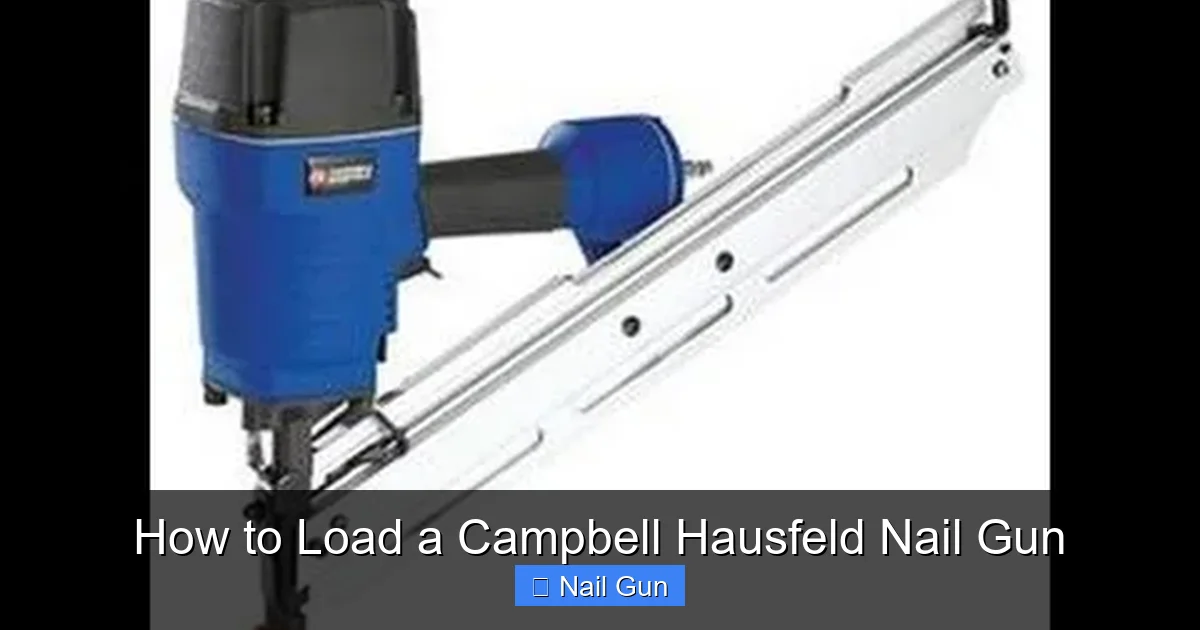 How to Load a Campbell Hausfeld Nail Gun