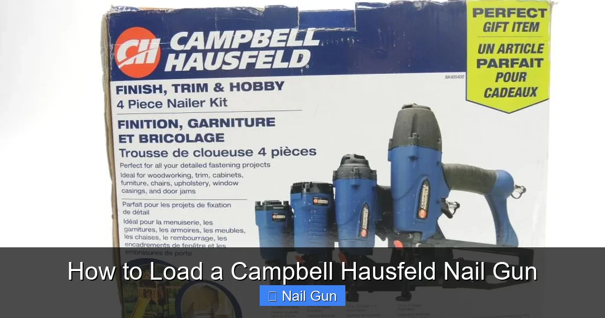 How to Load a Campbell Hausfeld Nail Gun