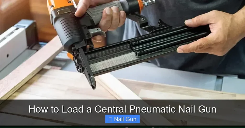 How to Load a Central Pneumatic Nail Gun