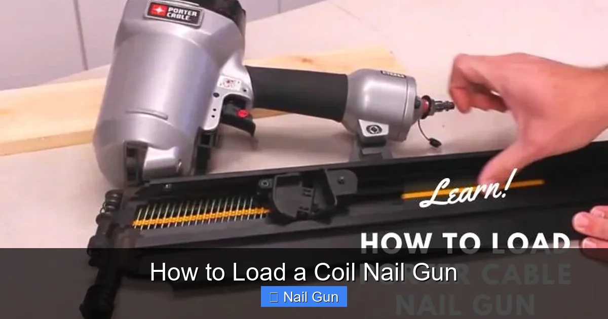 How to Load a Coil Nail Gun