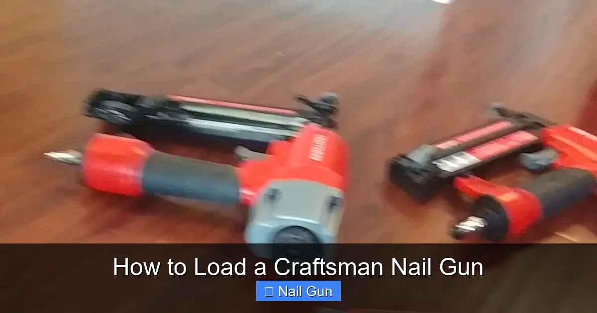 How to Load a Craftsman Nail Gun