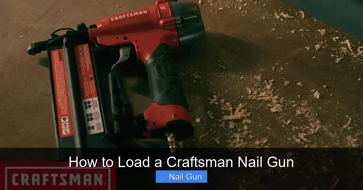How to Load a Craftsman Nail Gun