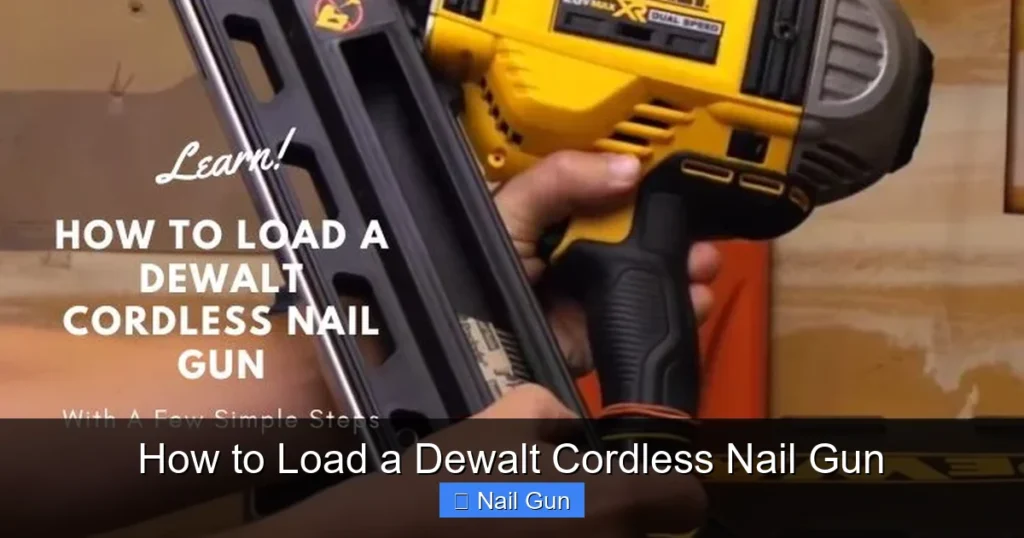 How to Load a Dewalt Cordless Nail Gun