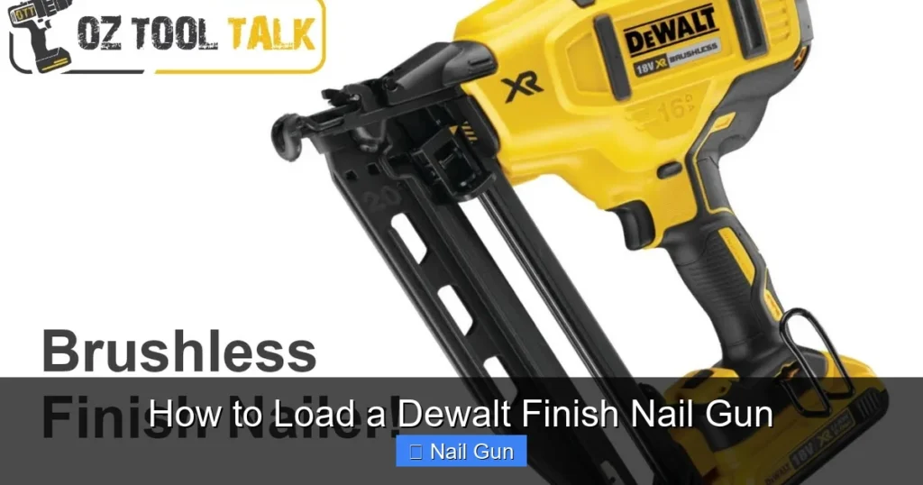 How to Load a Dewalt Finish Nail Gun