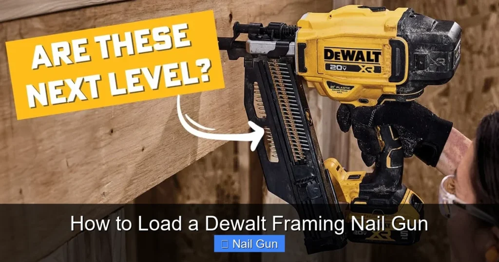 How to Load a Dewalt Framing Nail Gun
