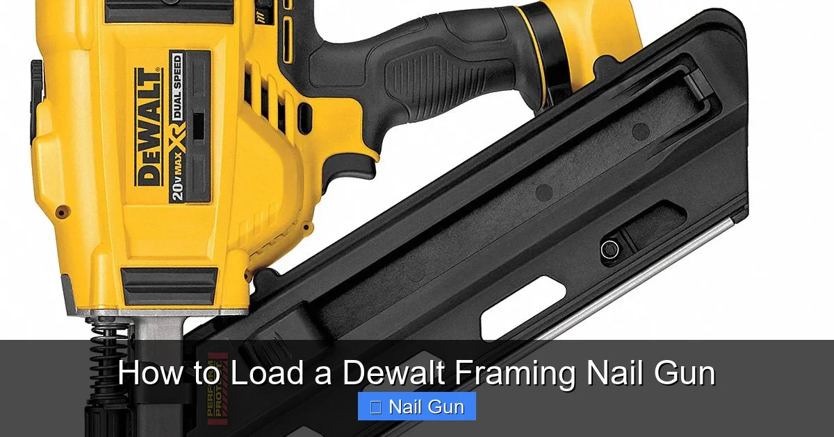 How to Load a Dewalt Framing Nail Gun