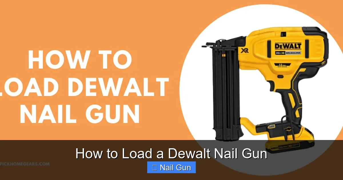 How to Load a Dewalt Nail Gun