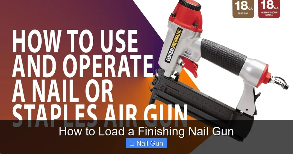 How to Load a Finishing Nail Gun