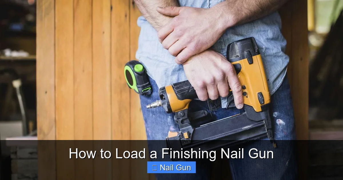 How to Load a Finishing Nail Gun