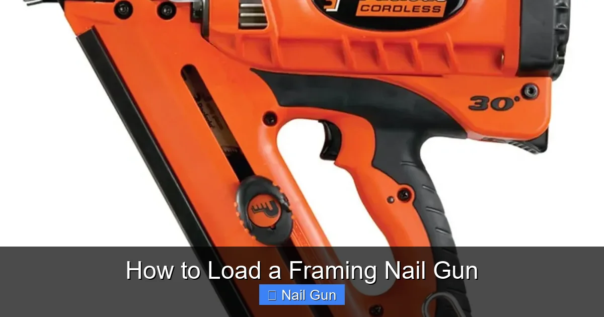How to Load a Framing Nail Gun