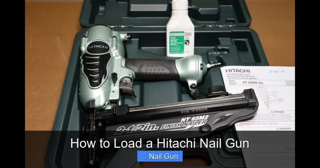 How to Load a Hitachi Nail Gun