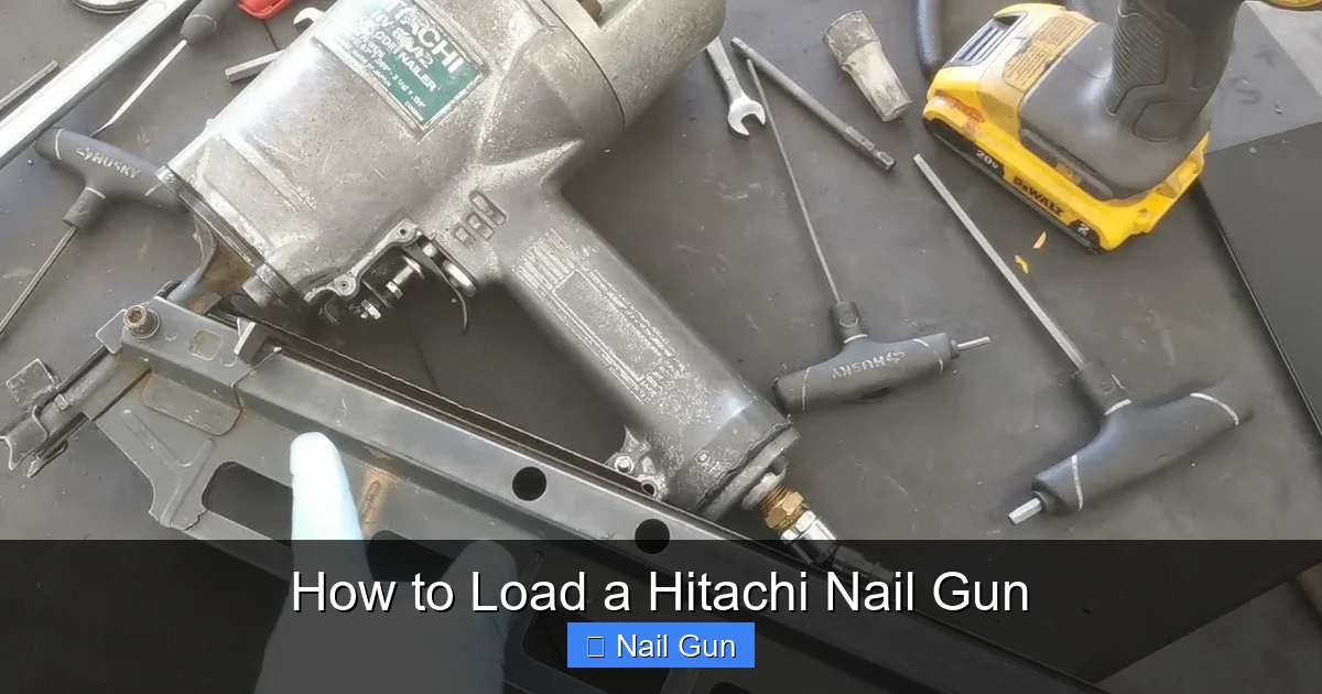 How to Load a Hitachi Nail Gun