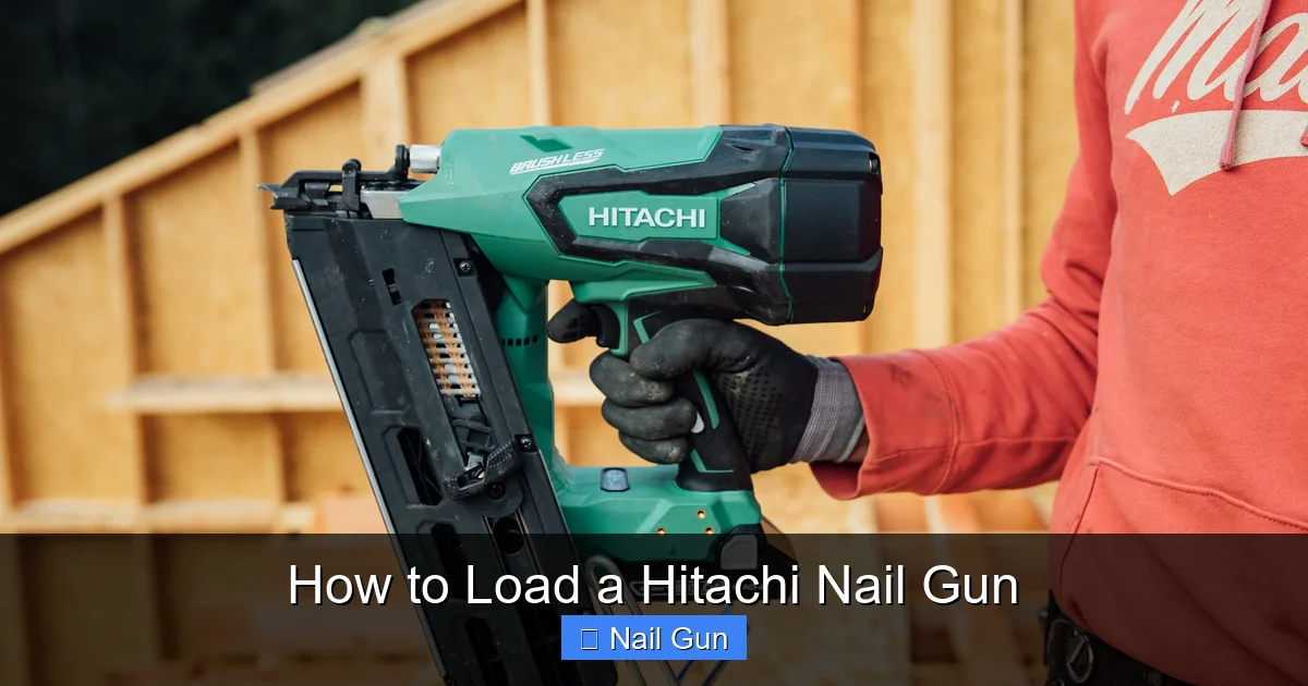 How to Load a Hitachi Nail Gun