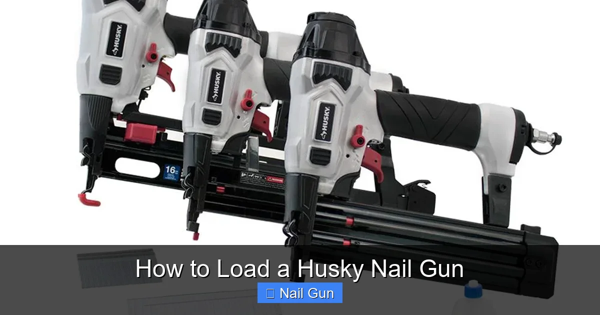 How to Load a Husky Nail Gun