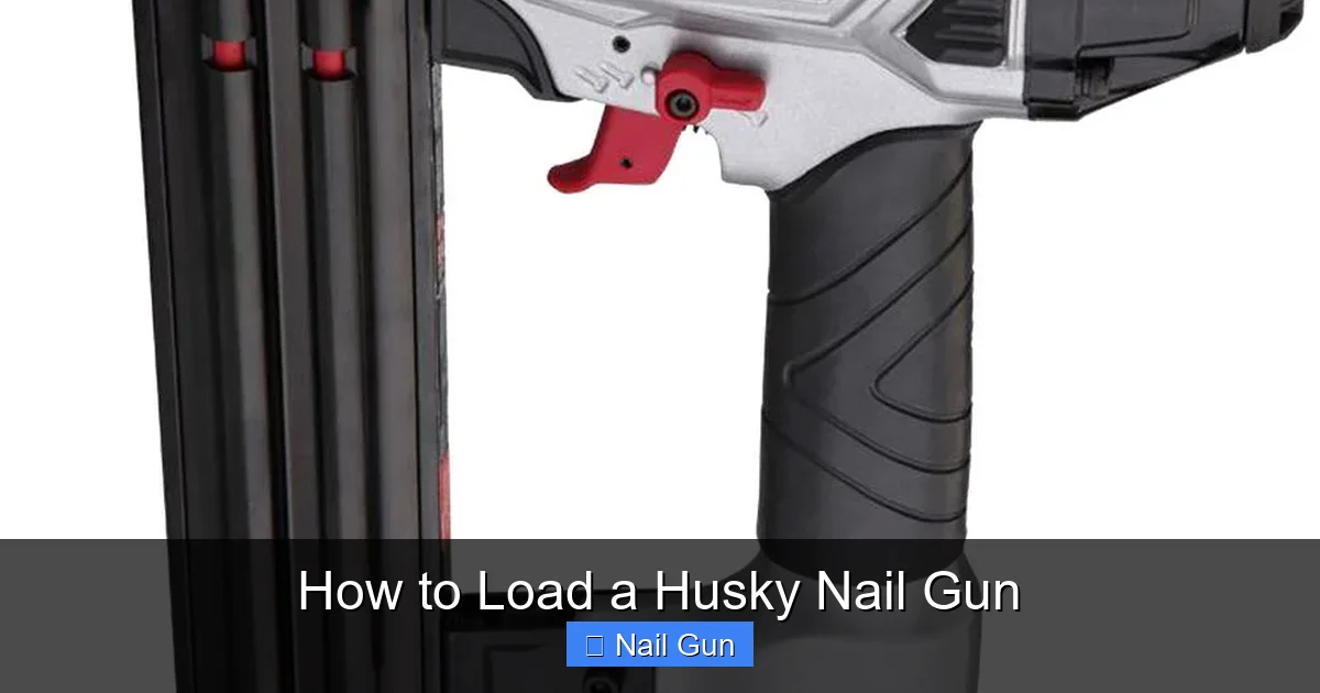 How to Load a Husky Nail Gun