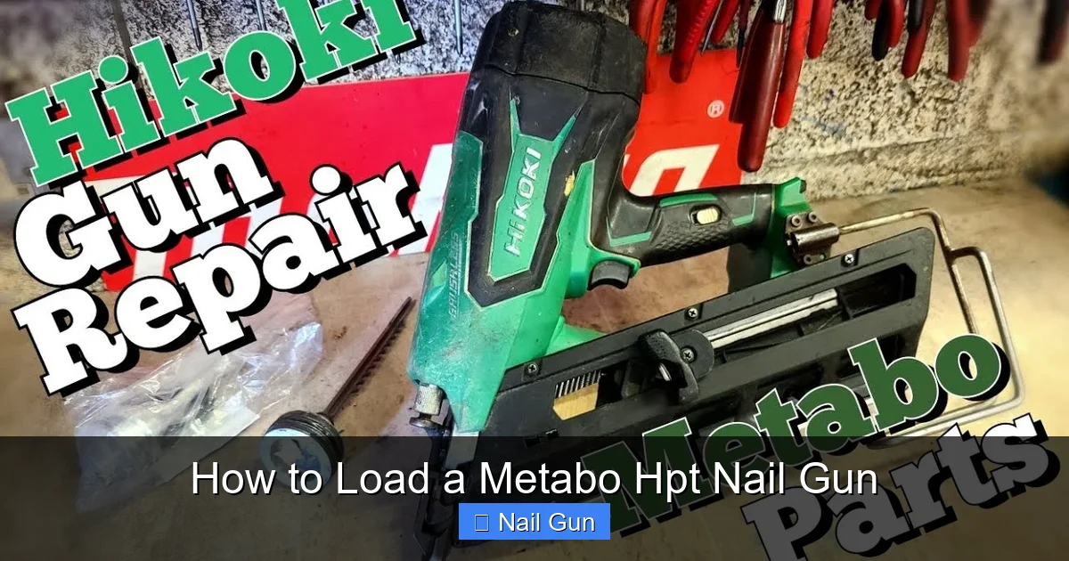 How to Load a Metabo Hpt Nail Gun