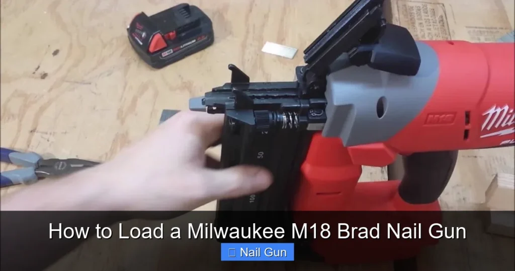 How to Load a Milwaukee M18 Brad Nail Gun