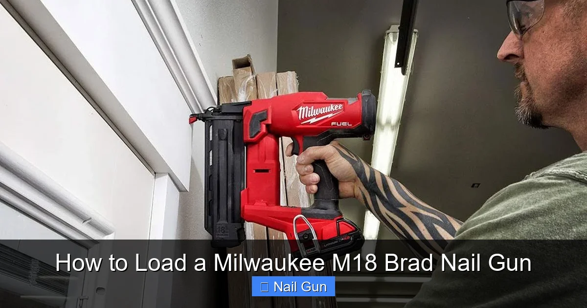 How to Load a Milwaukee M18 Brad Nail Gun