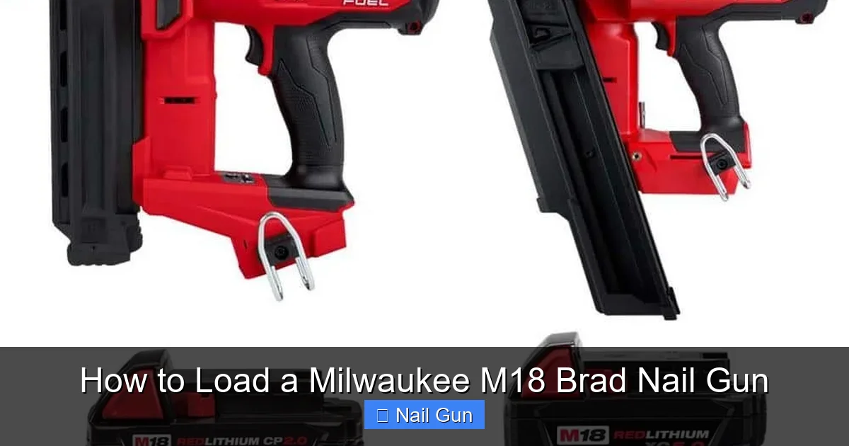 How to Load a Milwaukee M18 Brad Nail Gun