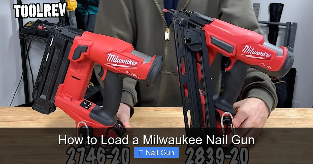 How to Load a Milwaukee Nail Gun