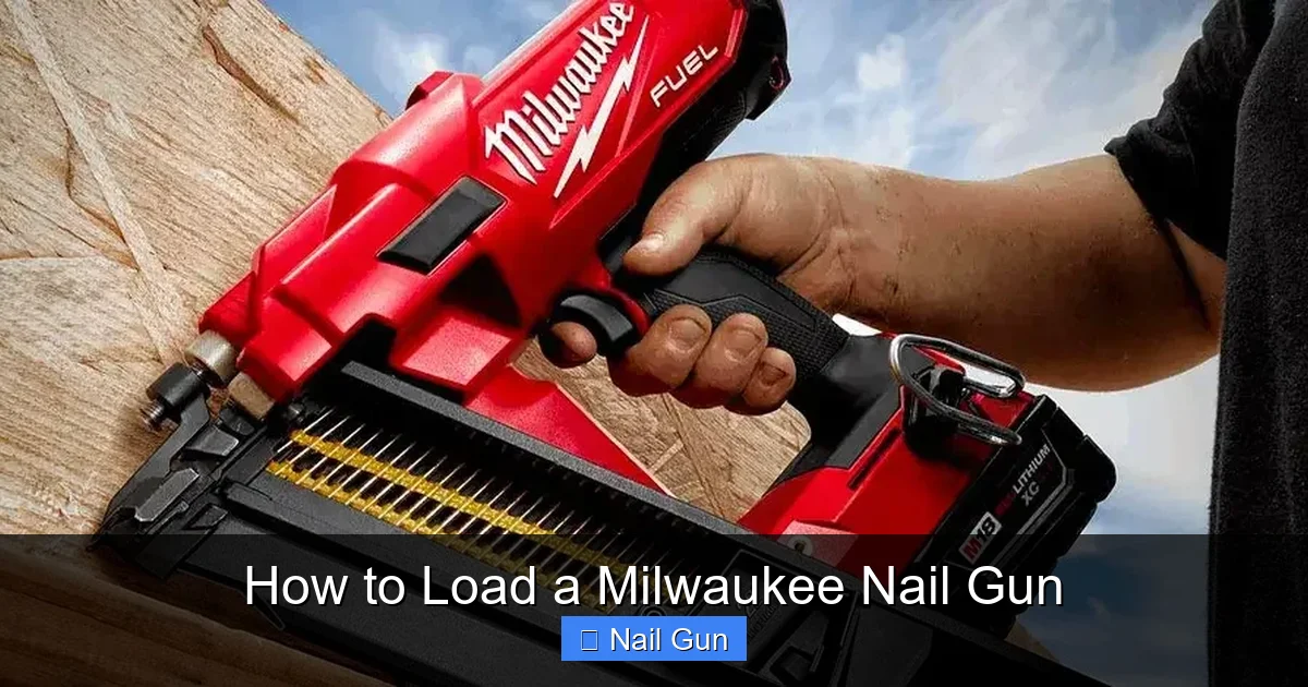 How to Load a Milwaukee Nail Gun