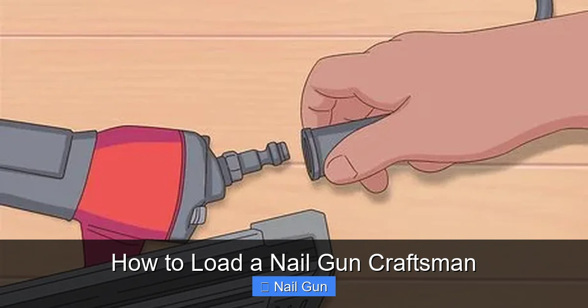 How to Load a Nail Gun Craftsman