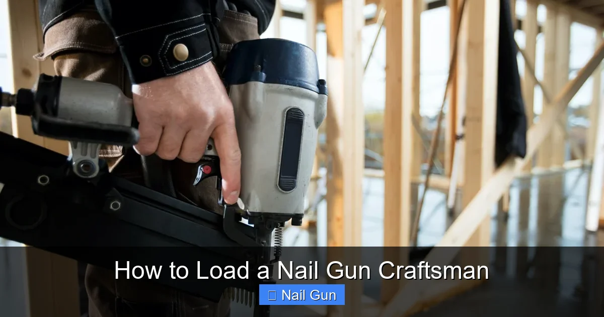 How to Load a Nail Gun Craftsman