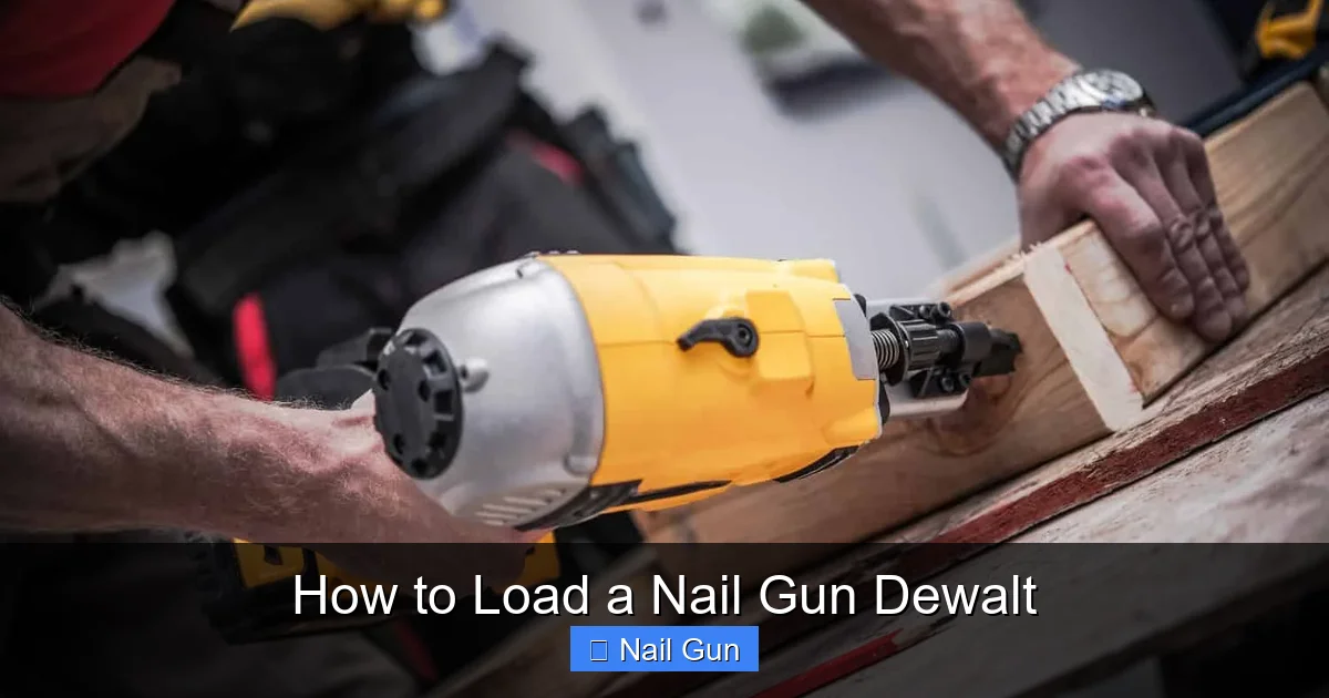 How to Load a Nail Gun Dewalt