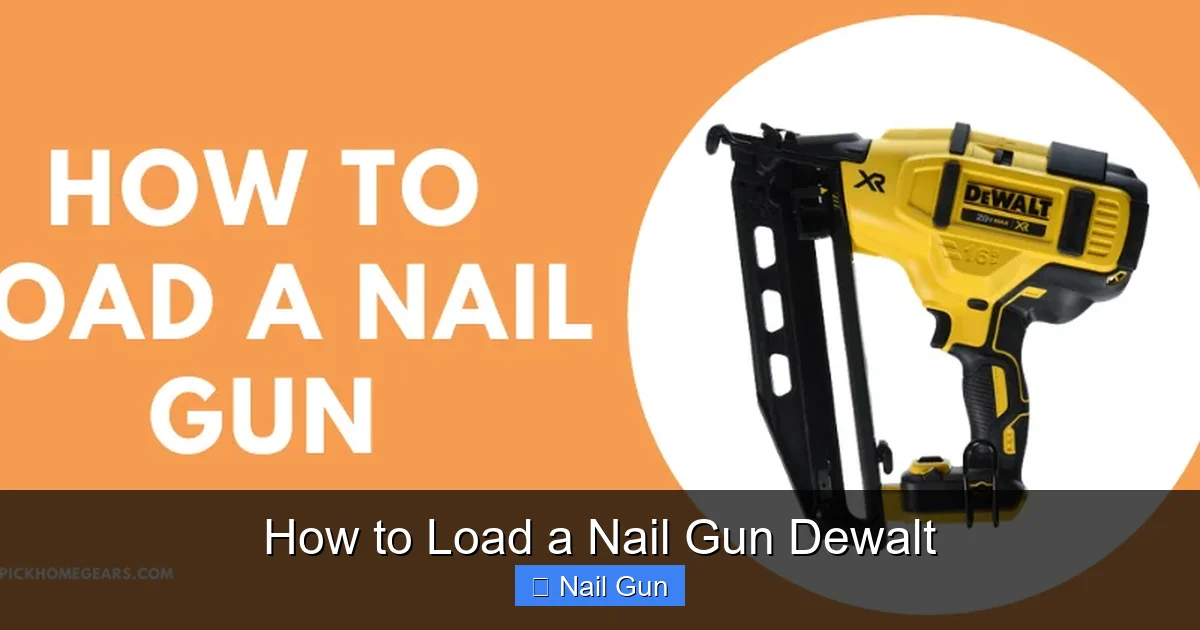 How to Load a Nail Gun Dewalt