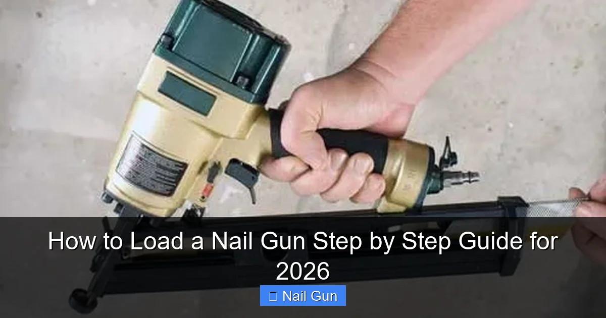 How to Load a Nail Gun Step by Step Guide for 2026