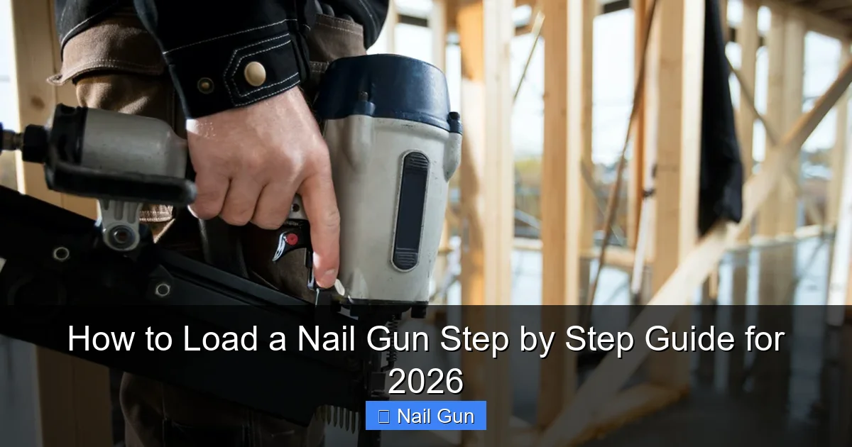 How to Load a Nail Gun Step by Step Guide for 2026