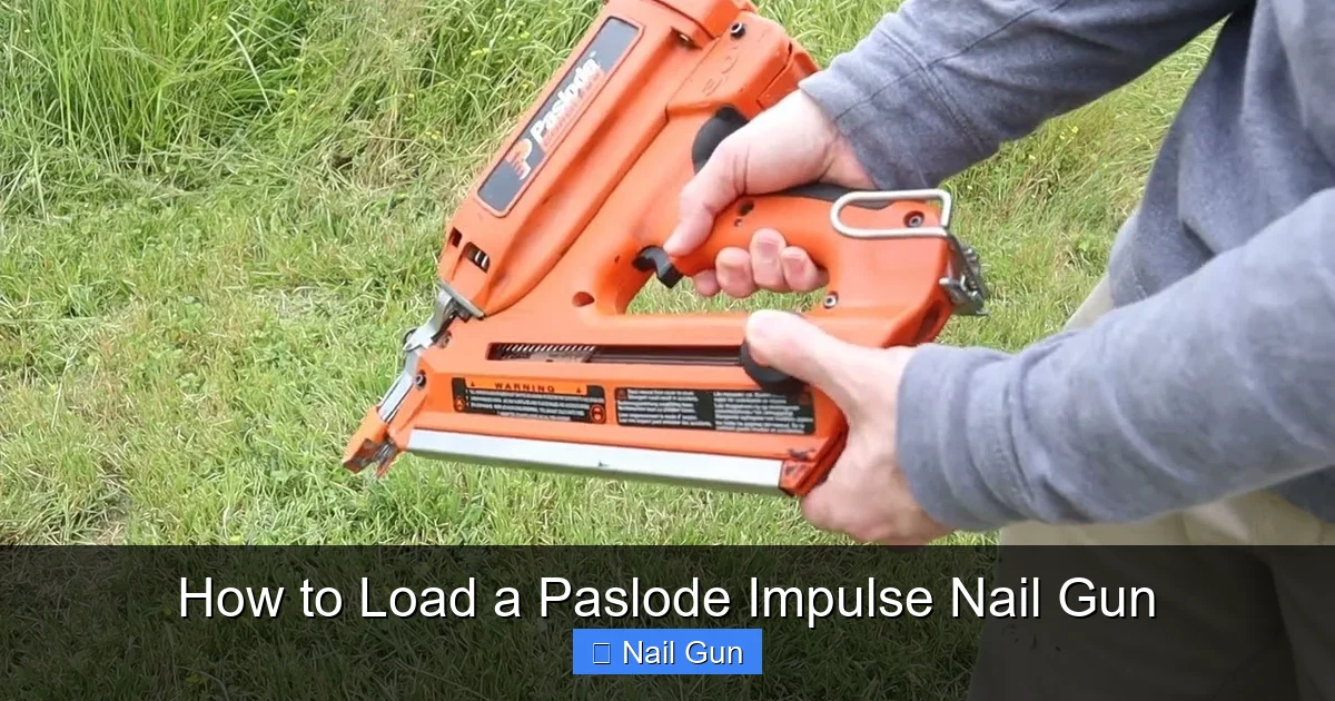 How to Load a Paslode Impulse Nail Gun