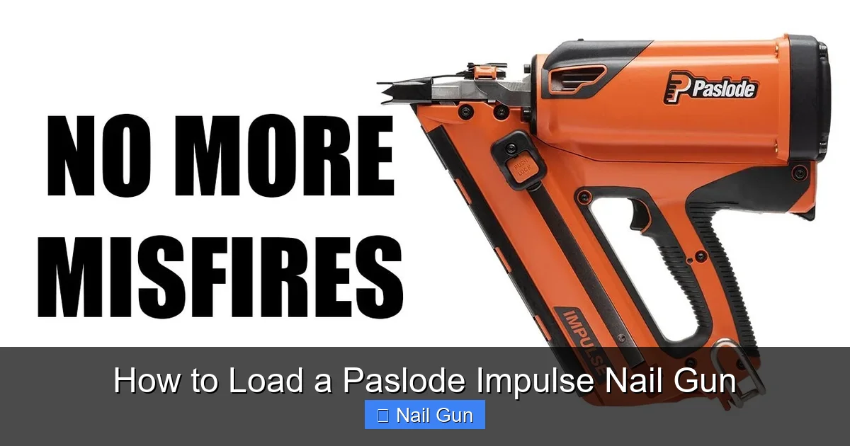 How to Load a Paslode Impulse Nail Gun