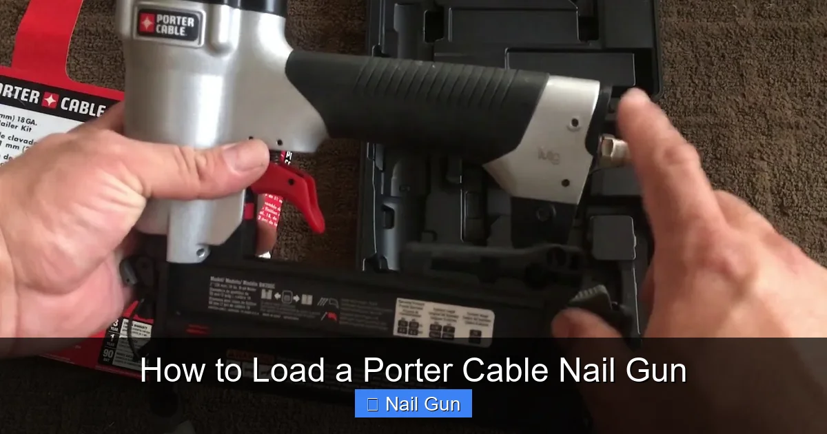 How to Load a Porter Cable Nail Gun