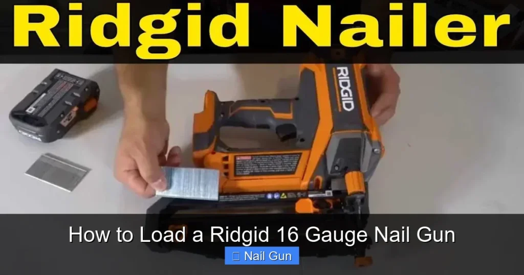 How to Load a Ridgid 16 Gauge Nail Gun How to Load a Ridgid 16 Gauge Nail Gun
