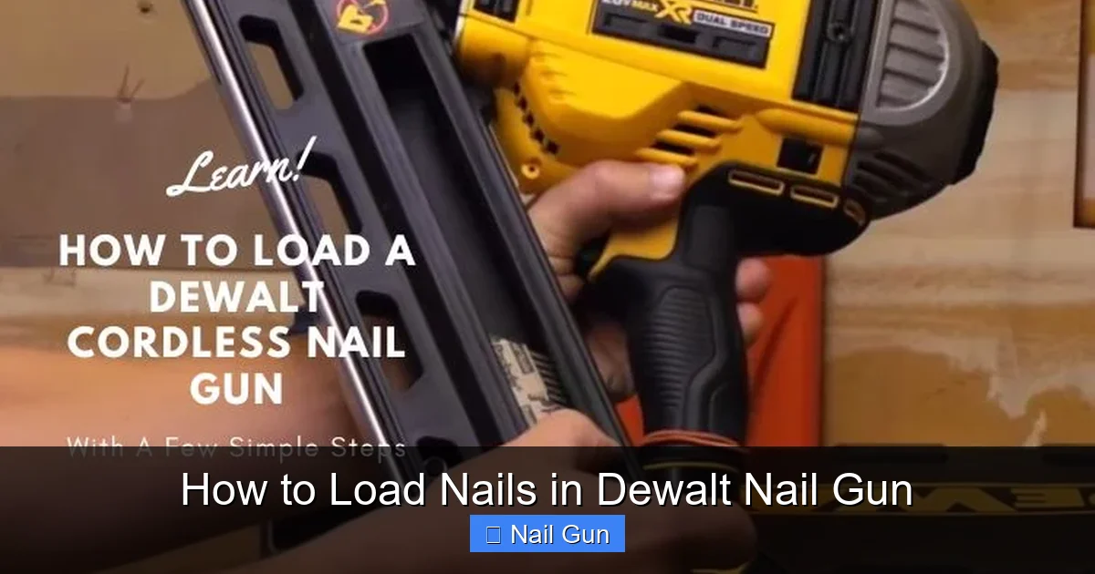 How to Load Nails in Dewalt Nail Gun