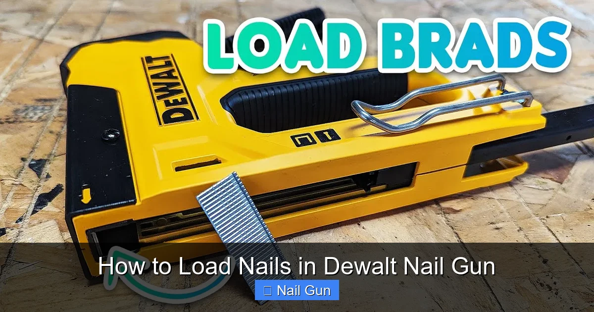 How to Load Nails in Dewalt Nail Gun
