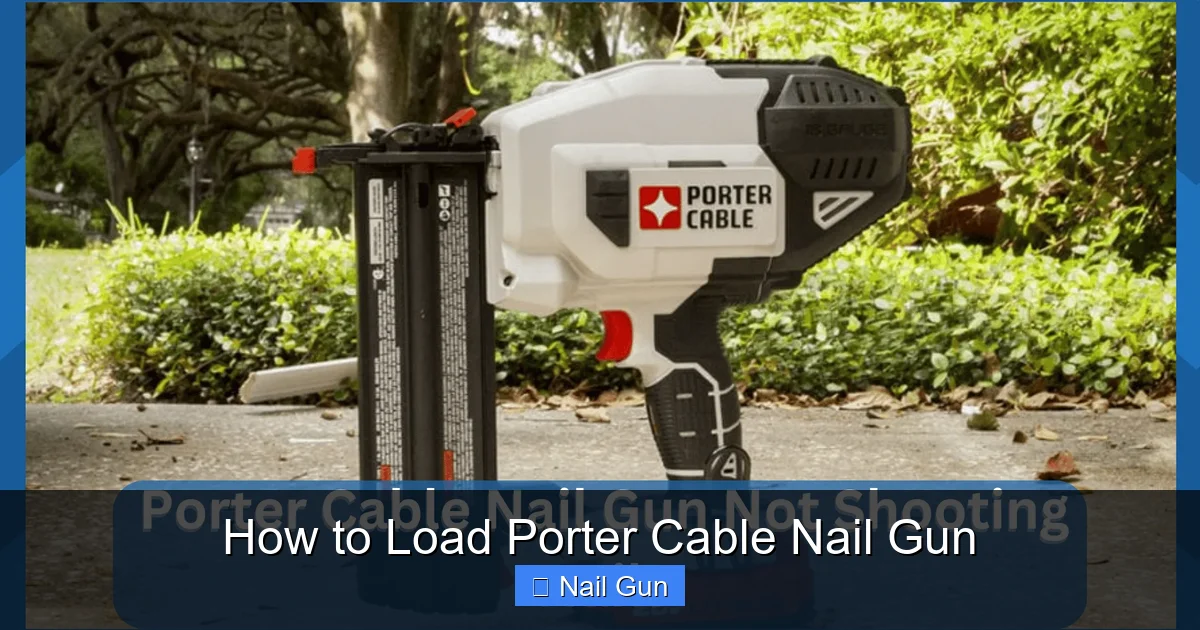 How to Load Porter Cable Nail Gun