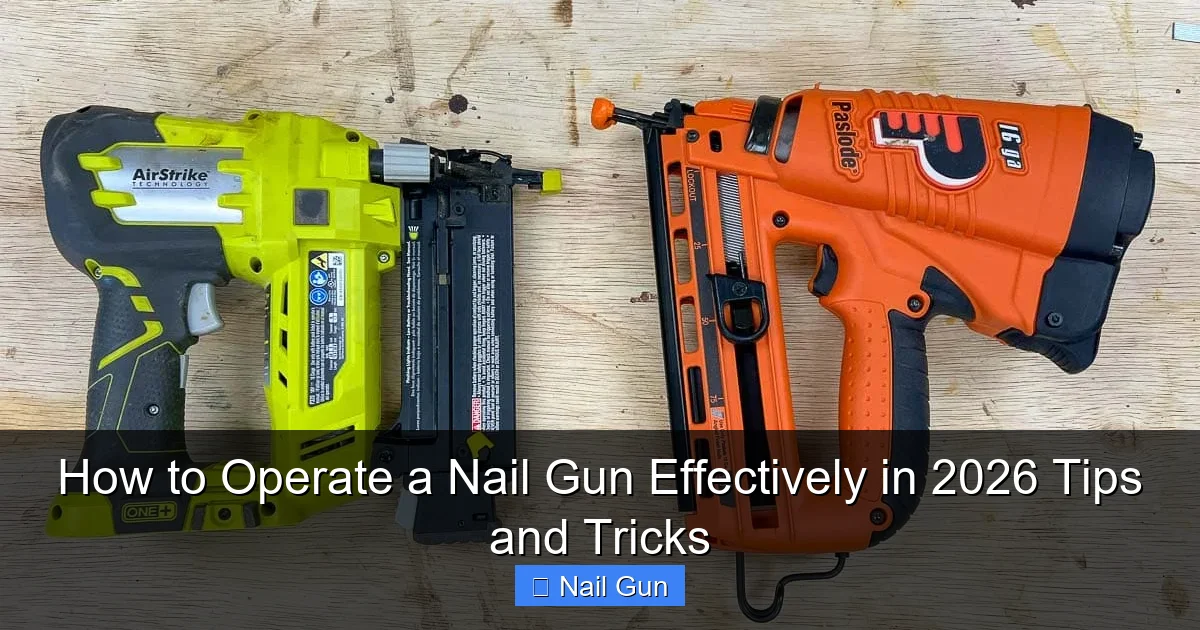 How to Operate a Nail Gun Effectively in 2026 Tips and Tricks