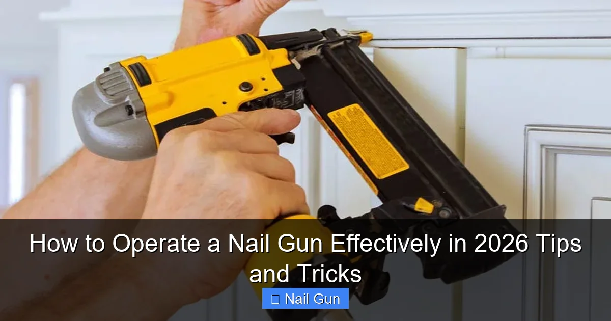How to Operate a Nail Gun Effectively in 2026 Tips and Tricks