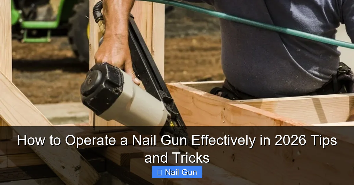 How to Operate a Nail Gun Effectively in 2026 Tips and Tricks