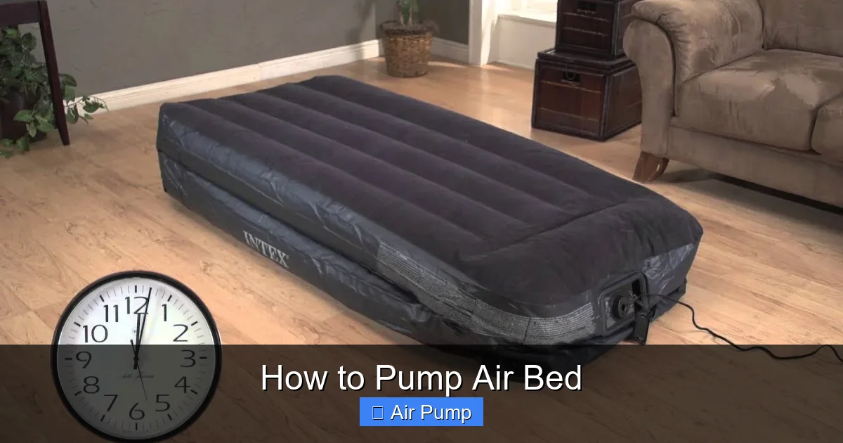 How to Pump Air Bed