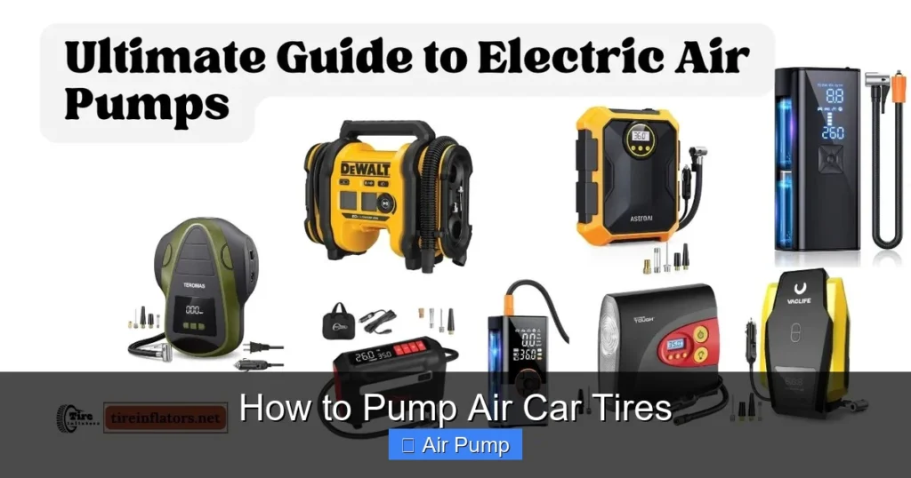 How to Pump Air Car Tires