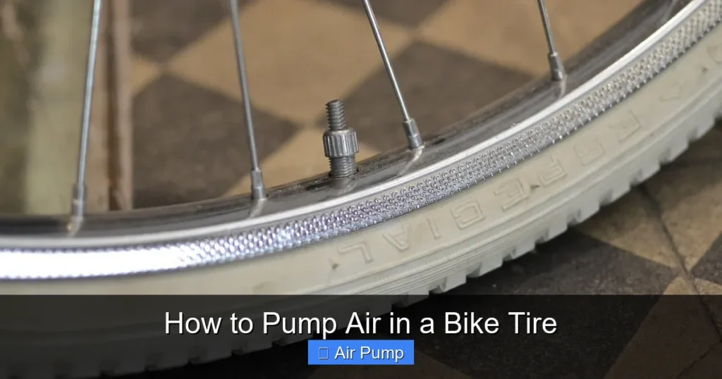 How to Pump Air in a Bike Tire How to Pump Air in a Bike Tire