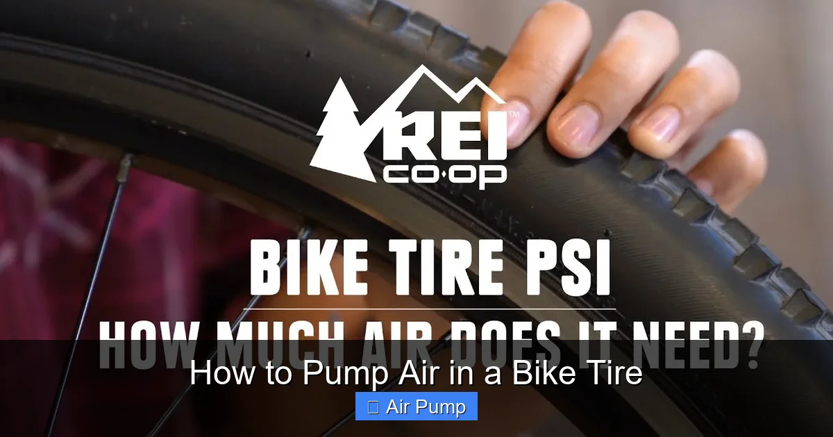 How to Pump Air in a Bike Tire