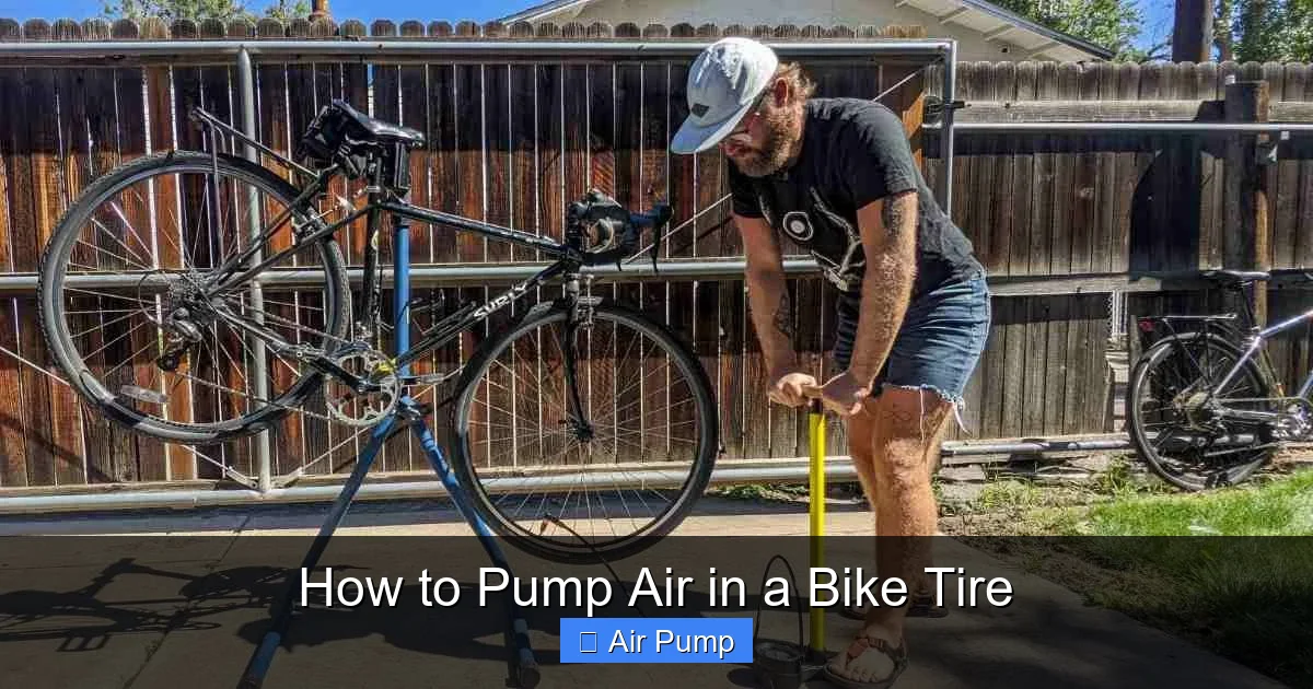 How to Pump Air in a Bike Tire