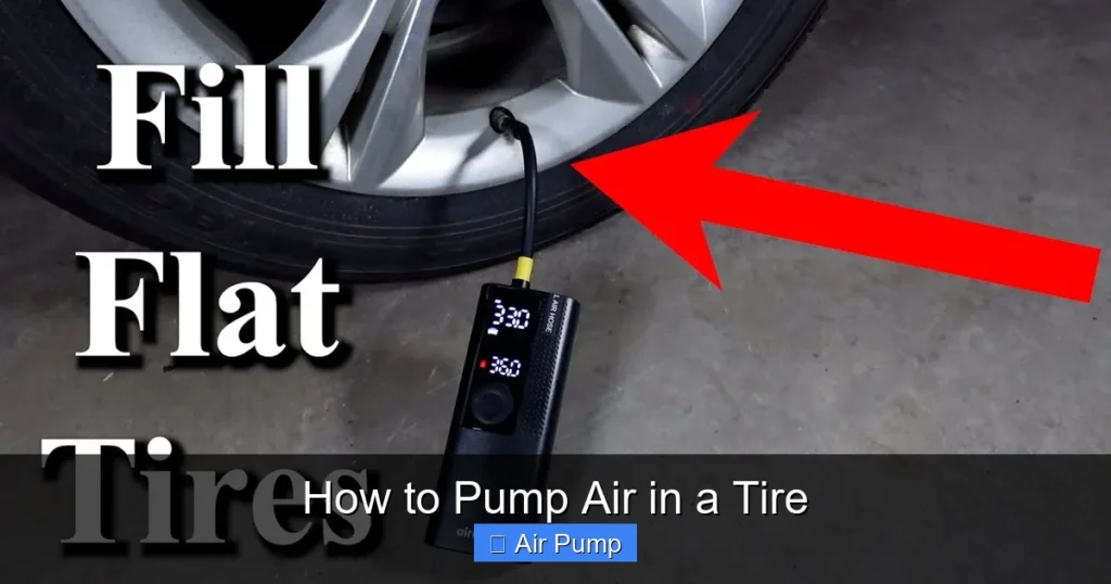 How to Pump Air in a Tire